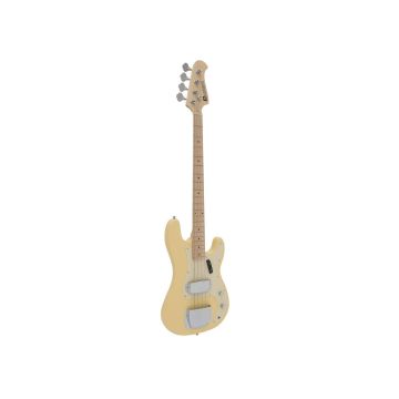 E-Bass FOREAL mit Stahlschutz, vintage gelb blond